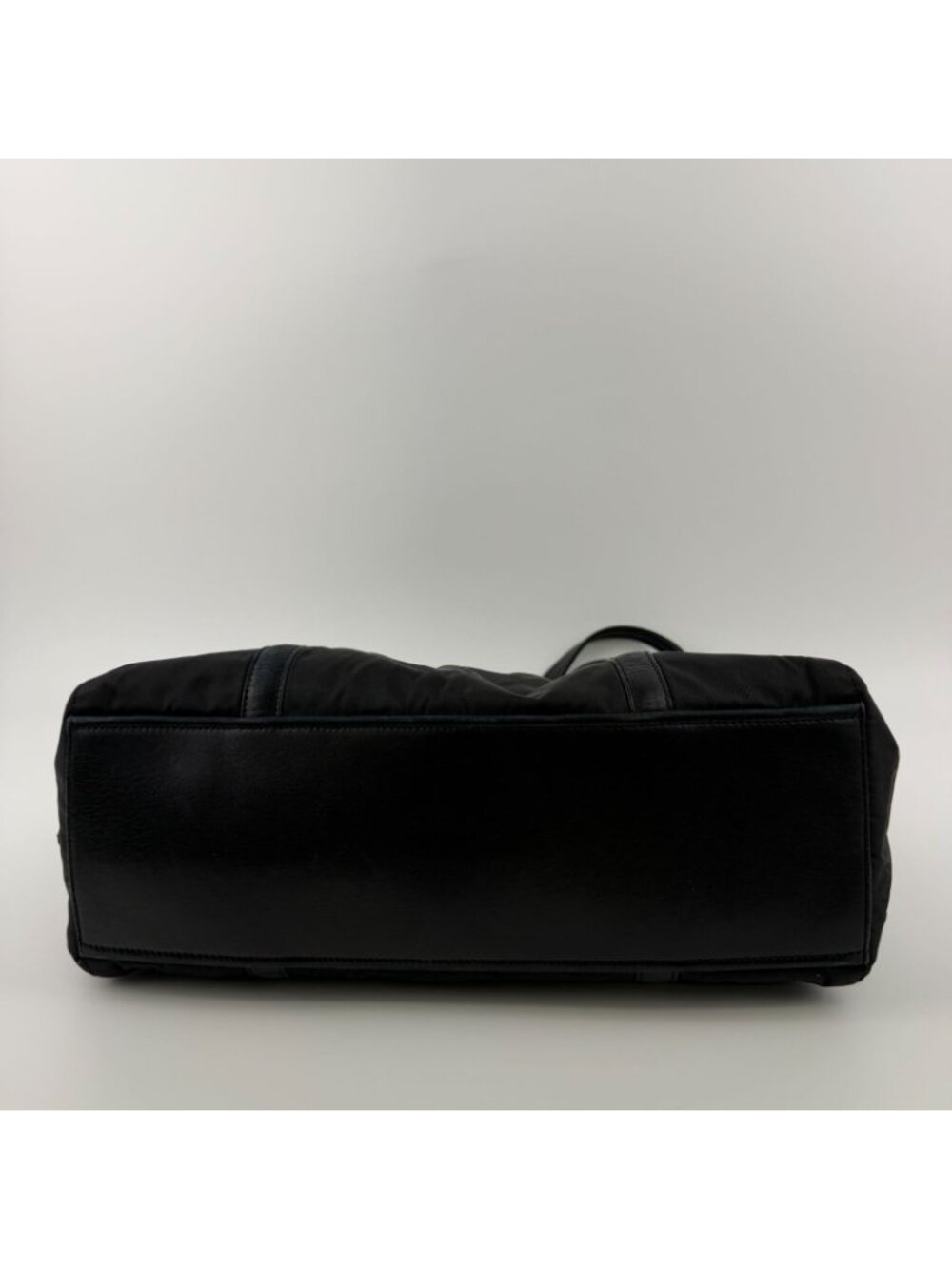 Prada Pocono Tote Black Nylon Leather Vintage - Picture 7 of 15